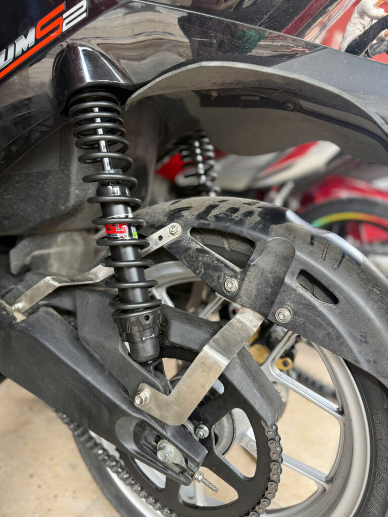 Phuộc Sau YSS Hybrid Cho Xe Điện Quantum S0 / S1 / S2 / S3 – Cao 375mm